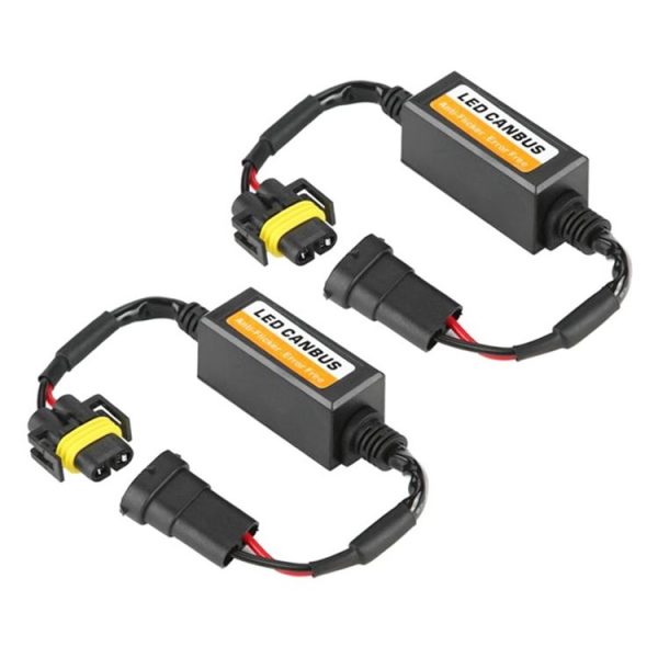2 PCS H11 / H8 / H9 / H16 / 5202 Car Auto LED Headlight Canbus Warning Error-free Decoder Adapter for DC 9-16V / 20W-40W