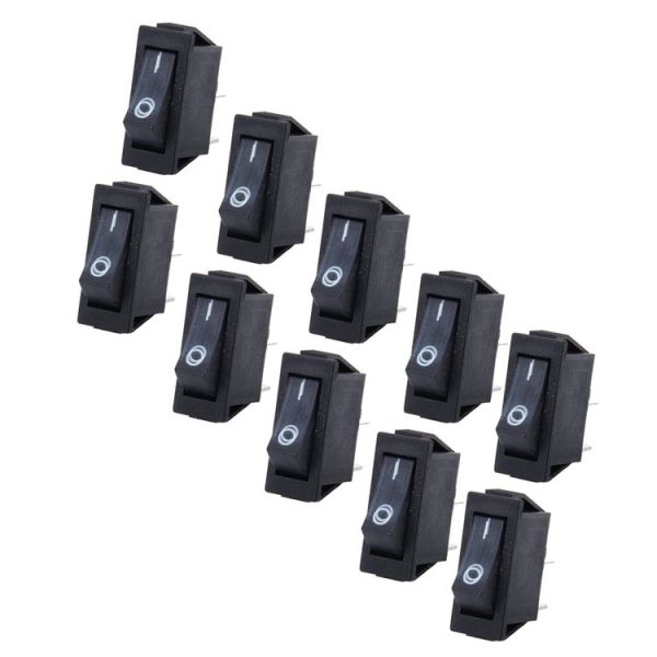10 PCS Car Auto Universal DIY 2 Pin Boat Cap OFF- ON Push Button - Image 2