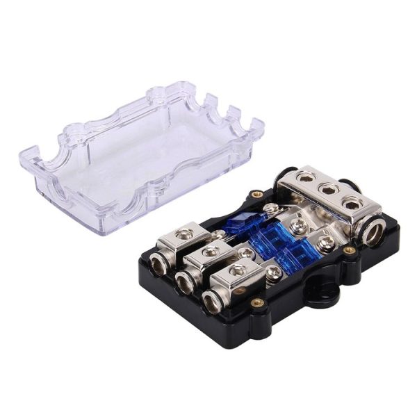 Car Auto 60A 1 in 3 Ways Glass Fuse Holder Blade Fuse Holder for Car Audio Amplifier - Image 6