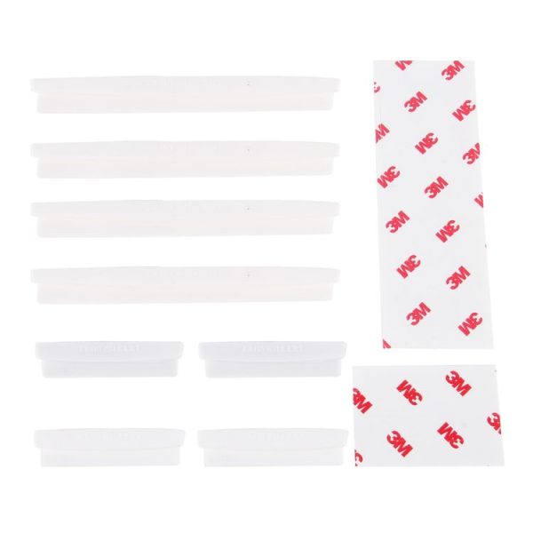 FR JG-031 8 PCS Rubber Car Side Door Edge Protection Guards Cover Trims Stickers (White) - Image 5