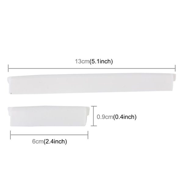 FR JG-031 8 PCS Rubber Car Side Door Edge Protection Guards Cover Trims Stickers (White) - Image 6