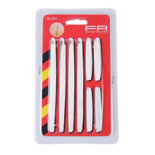 FR JG-031 8 PCS Rubber Car Side Door Edge Protection Guards Cover Trims Stickers (White) - Image 7