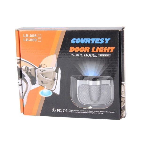 2 PCS LED Car Door Welcome Logo Car Brand Shadow Light Laser Projector Lamp for Volvo (Silver) - Image 6