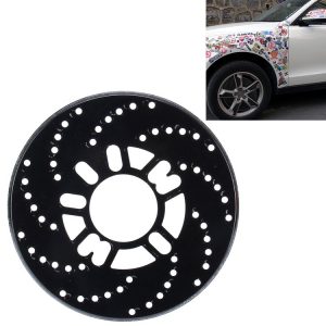 2 PCS Universal Aluminium Auto Car Wheel Disc Brake Racing Decorative Cover (Black)