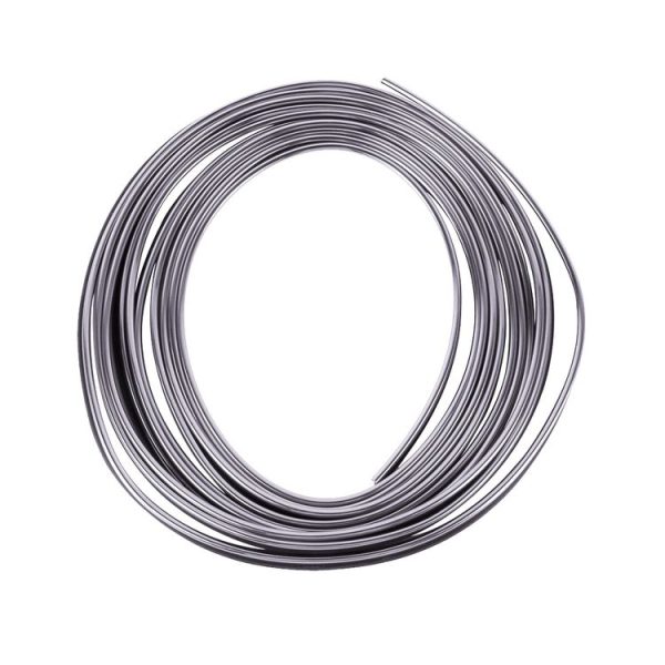 5m Flexible Trim For DIY Automobile Car Interior Exterior Moulding Trim Decorative Line Strip with Film Scraper (Silver) - Image 2