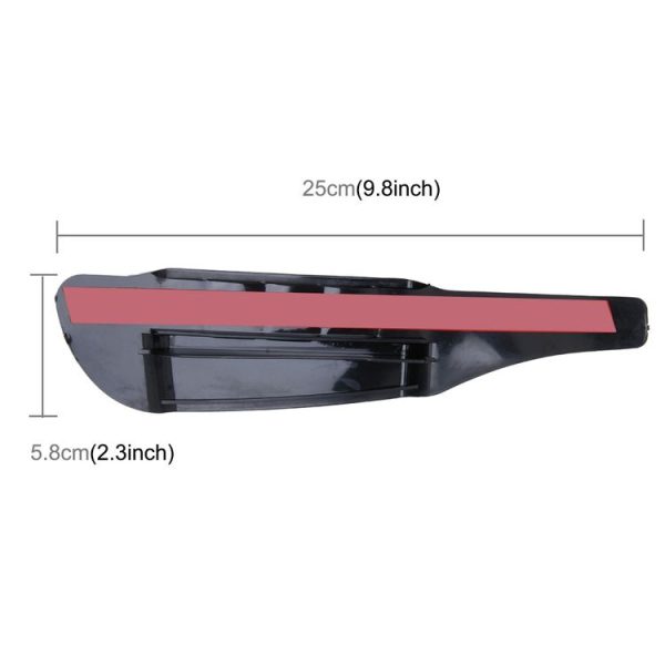 2 PCS Car Auto Universal Rubber Reversing Rearview Mirror Rain Baffle Plate (Black) - Image 3