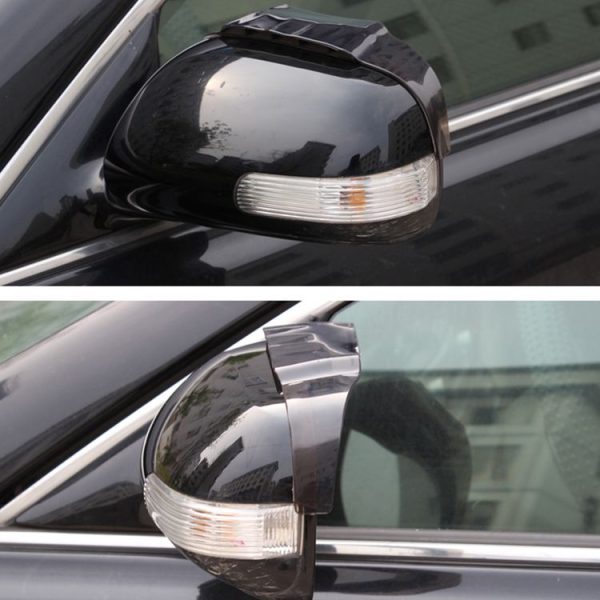 2 PCS Car Auto Universal Rubber Reversing Rearview Mirror Rain Baffle Plate (Black) - Image 7