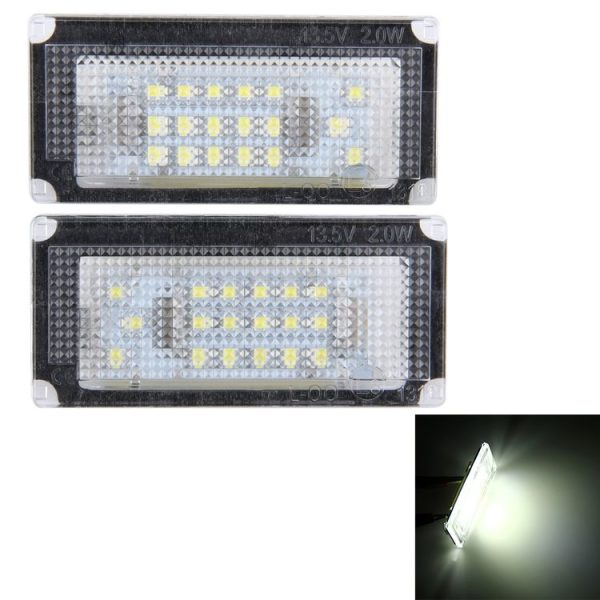 2 PCS License Plate Light with 18 SMD-3528 Lamps for BMW Mini COOPER R50 / R52 / R53 (White Light)