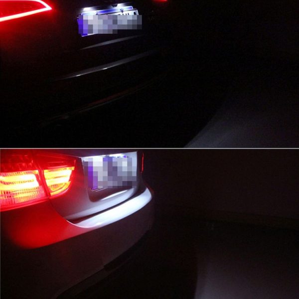 2 PCS License Plate Light with 24 SMD-3528 Lamps for BMW E87 (White Light) - Image 8