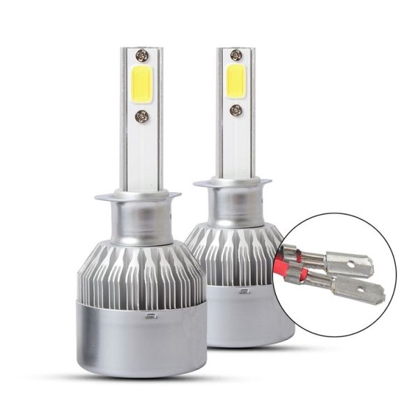 2 PCS H1 18W 1800 LM 8000K IP68 Canbus Constant Current Car LED Headlight with 2 COB Lamps, DC 9-36V (Ice Blue Light) - Image 2