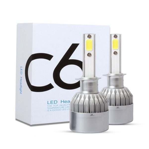 2 PCS H1 18W 1800 LM 8000K IP68 Canbus Constant Current Car LED Headlight with 2 COB Lamps, DC 9-36V (Ice Blue Light) - Image 4