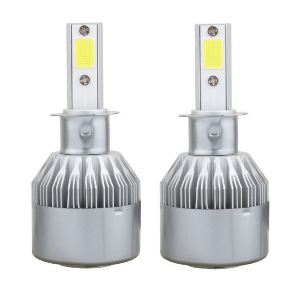 2 PCS H3 18W 1800 LM 6000K IP68 Canbus Constant Current Car LED Headlight with 2 COB Lamps, DC 9-36V (White Light) - Image 2