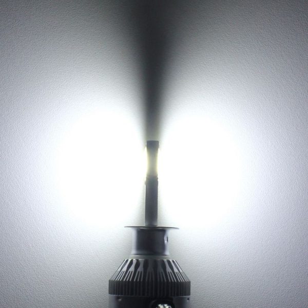 2 PCS H3 18W 1800 LM 6000K IP68 Canbus Constant Current Car LED Headlight with 2 COB Lamps, DC 9-36V (White Light) - Image 6
