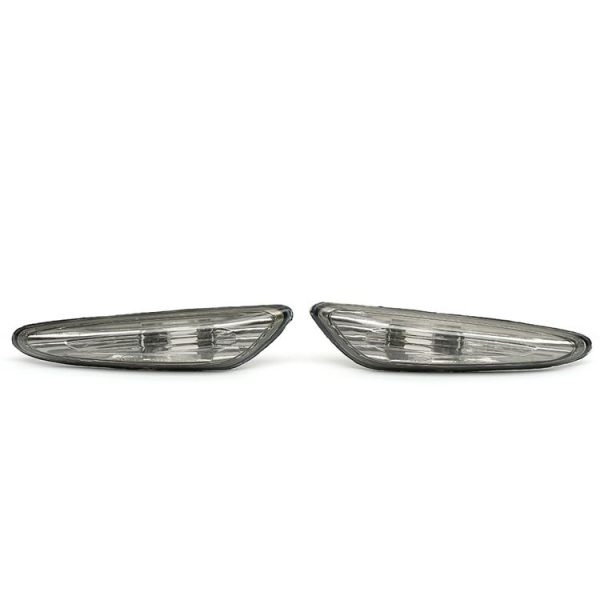 2 PCS Car Side Marker Lights / Turn Signal Lights Housing without Bulbs 63 13 7 165 742 / 63 13 7 165 741 for BMW E90 E91 E92 E93 2006-2011 (Grey) - Image 2