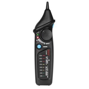 BSIDE AVD06 Non-contact AC Voltage Detectors 12~1000V Induction Electroprobe Pen Type ACV Electric Testers Household Tool with LED Light (Black)