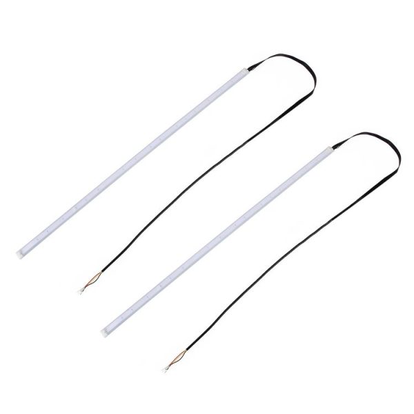 2 PCS 30cm DC12V 4.2W Ultra-thin Car Auto Double Colors Turn Lights / Running Lights, with LED SMD-2835 Lamp Beads (Turn Lights: Yellow Light; Running Lights: White Light) - Image 2