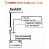 2 PCS 30cm DC12V 4.2W Ultra-thin Car Auto Double Colors Turn Lights / Running Lights, with LED SMD-2835 Lamp Beads (Turn Lights: Yellow Light; Running Lights: White Light) - Image 6