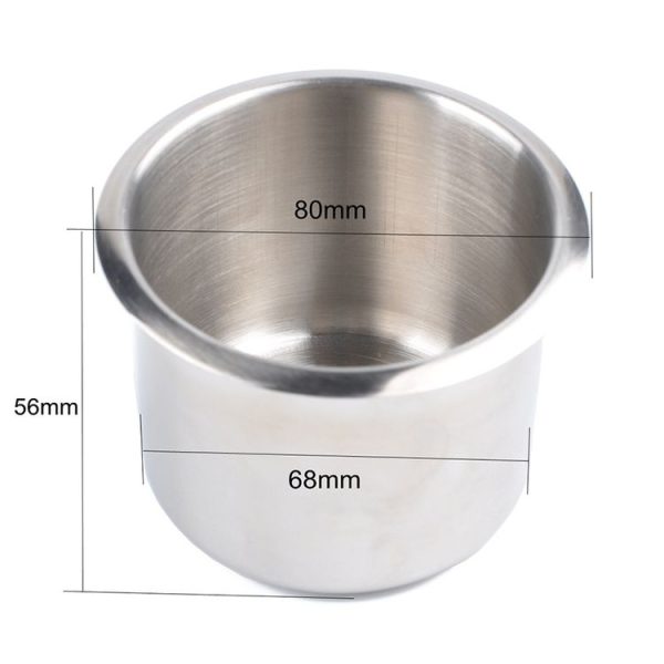 Stainless Steel Drop-in Cup Holder Table Drink Holder for RV Car Truck Camper, Size: 6.8 x 5.6cm - Image 3