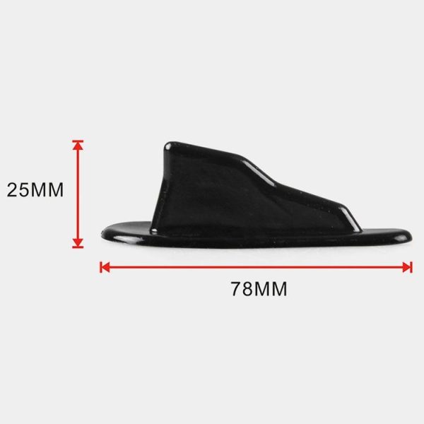 10 PCS Universal Car Black Shark Fin Diffuser Vortex Generator Roof Spoiler - Image 4