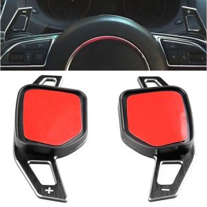 Car Modification Aluminum Paddle Shift Extensions for Audi A1-A7 / Q5 Steering Wheel Gear Shifters