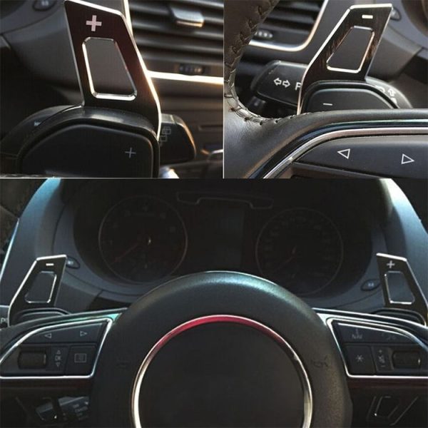 Car Modification Aluminum Paddle Shift Extensions for Audi A1-A7 / Q5 Steering Wheel Gear Shifters - Image 4