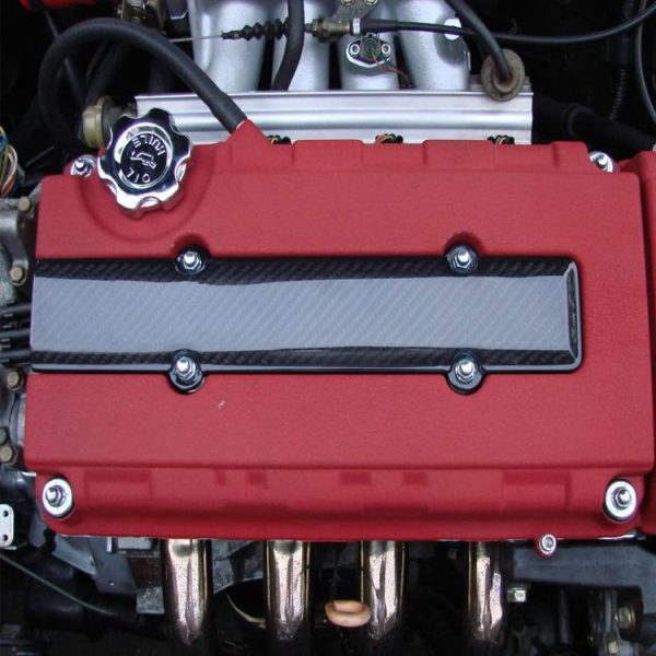ABS Carbon Fiber Look Valve Cover Spark Plug Insert for Honda - Image 6