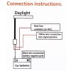 2 PCS 45cm DC12V 5W Ultra-thin Waterproof Car Auto Double Colors Turn Lights / Running Lights SMD-2835 LED Bulbs (Turn Lights: Yellow Light; Running Lights: White Light) - Image 6