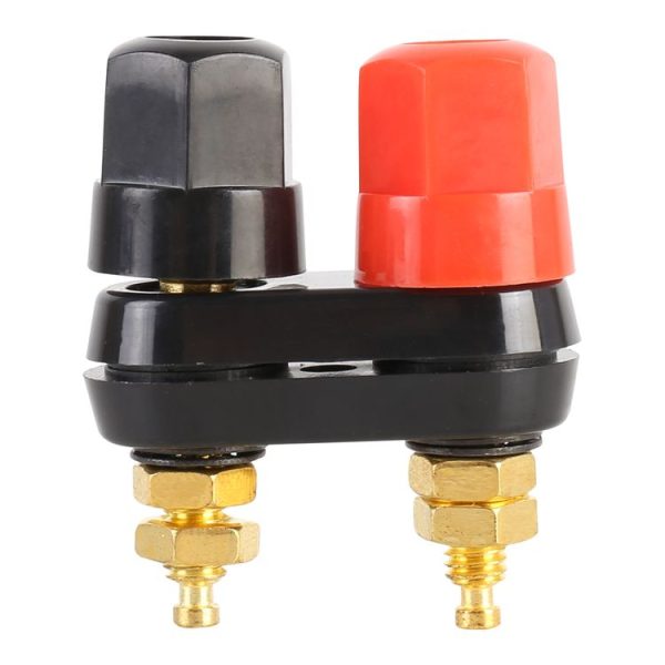 5 PCS Car Double Terminals Red Black Hexagon Connector Amplifier Terminal Speaker Plug Jack - Image 2