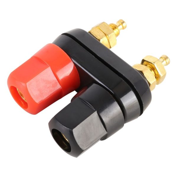 5 PCS Car Double Terminals Red Black Hexagon Connector Amplifier Terminal Speaker Plug Jack - Image 3