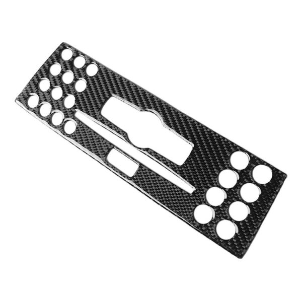 Car Carbon Fiber Center Console Panel Decorative Sticker for Mercedes-Benz W204 C Class 2007-2010 - Image 2