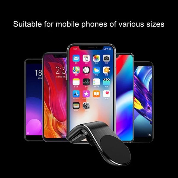 Car Metal Magnetic Air Outlet Mobile Phone Holder Bracket (Black) - Image 6
