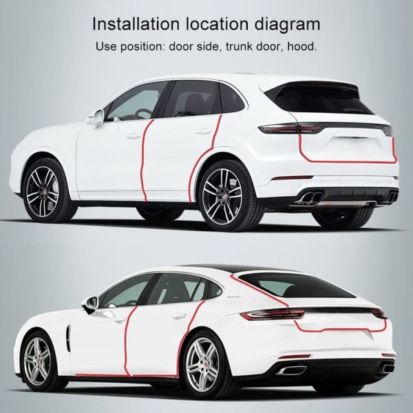 Universal Car Door Invisible Anti-collision Strip Protection Guards Trims Stickers Tape, Size: 5cm x 5m - Image 5