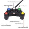 Motorcycle Headlight Auxiliary Light Horn Switches Aluminum Alloy Five-position Faucet Switches with Light - Image 2