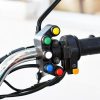 Motorcycle Headlight Auxiliary Light Horn Switches Aluminum Alloy Five-position Faucet Switches with Light - Image 8