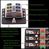 1 in 6 Out Fuse Box PC Terminal Block Fuse Holder Kits with LED Warning Indicator for Auto Car Truck Boat - Image 7