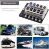 1 in 10 Out Fuse Box Screw Terminal Section Fuse Holder Kits with LED Warning Indicator for Auto Car Truck Boat - Image 6