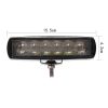 6 inch 18W 6000K IP68 8D Car Boat Marine Work Lights Spotlight LED Bulbs, DC 10-30V (White Light) - Image 4