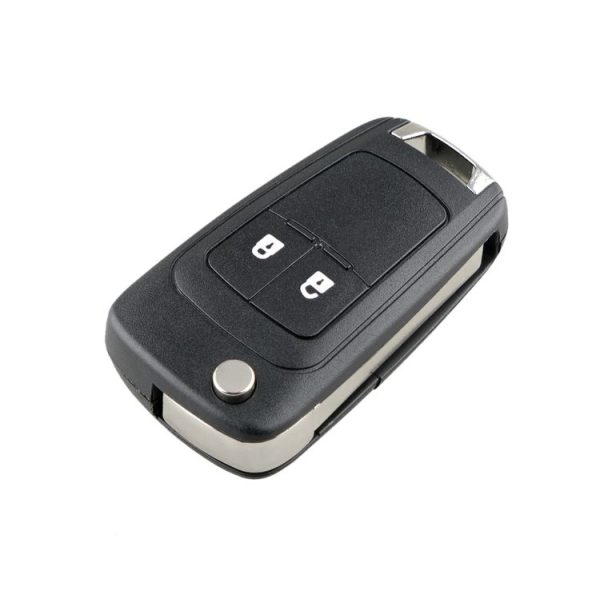 Opel Car Keys Replacement 2 Buttons Car Key Case with Foldable Key Blade - Image 3