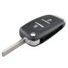 PEUGEOT Car Keys Replacement 2 Buttons Car Key Case with Grooved and Holder