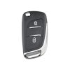 PEUGEOT Car Keys Replacement 2 Buttons Car Key Case with Grooved and Holder - Image 2