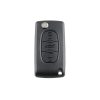 PEUGEOT Car Keys Replacement 3 Buttons Car Key Case with Grooved, without Holder - Image 2