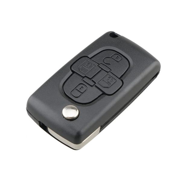 CITROEN C8 / PEUGEOT 1007 Car Keys Replacement 4 Buttons Car Key Case with Grooved, without Holder - Image 3