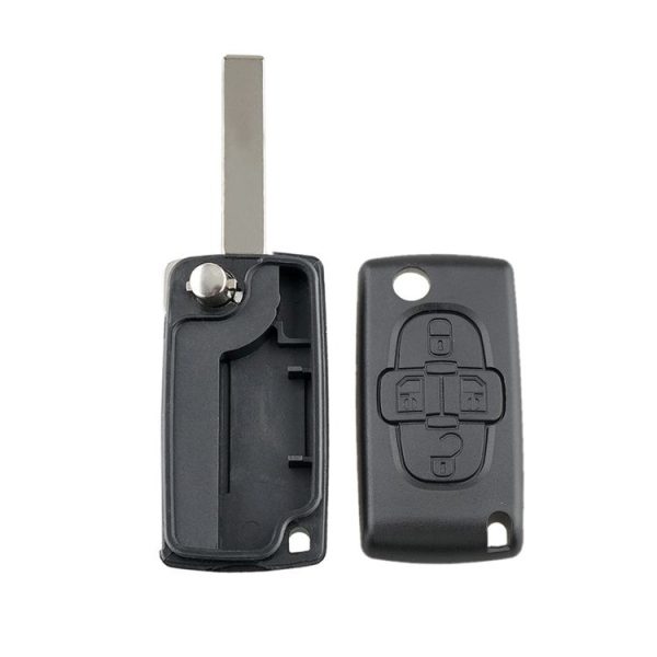 CITROEN C8 / PEUGEOT 1007 Car Keys Replacement 4 Buttons Car Key Case with Grooved, without Holder - Image 8