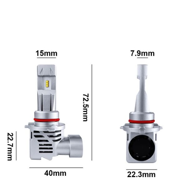 2 PCS M3 9005 / HB3 / H10 DC9-32V / 17W / 6500K / 2000LM IP68 Car LED Headlight Lamps (Cool White) - Image 3