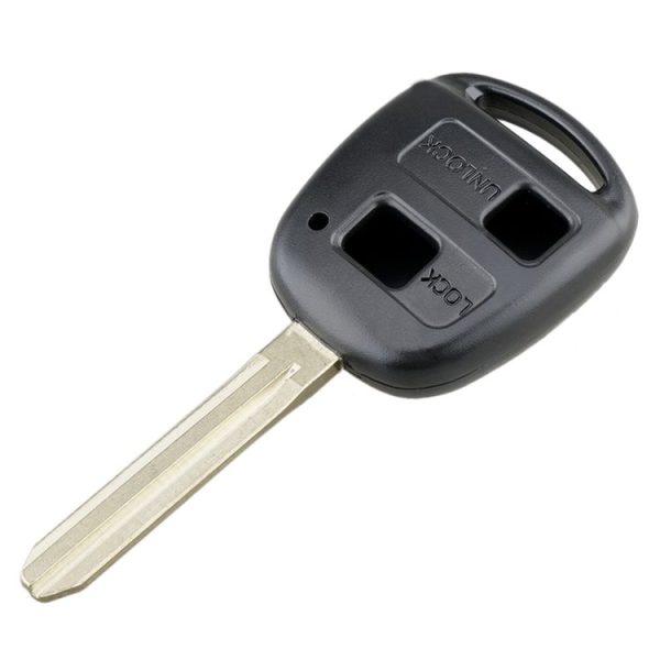 TOYOTA Car Keys Replacement 2 Buttons Car Key Case with Key Blade