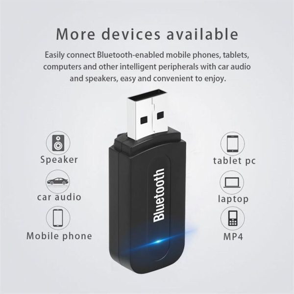 M1 Bluetooth Audio Transmitter Receiver Adapter Portable Audio Player (Black) - Image 6
