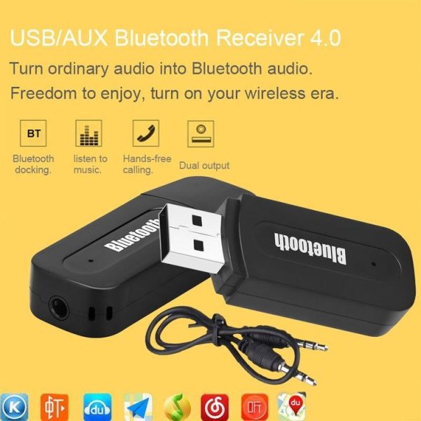 M1 Bluetooth Audio Transmitter Receiver Adapter Portable Audio Player (Black) - Image 8