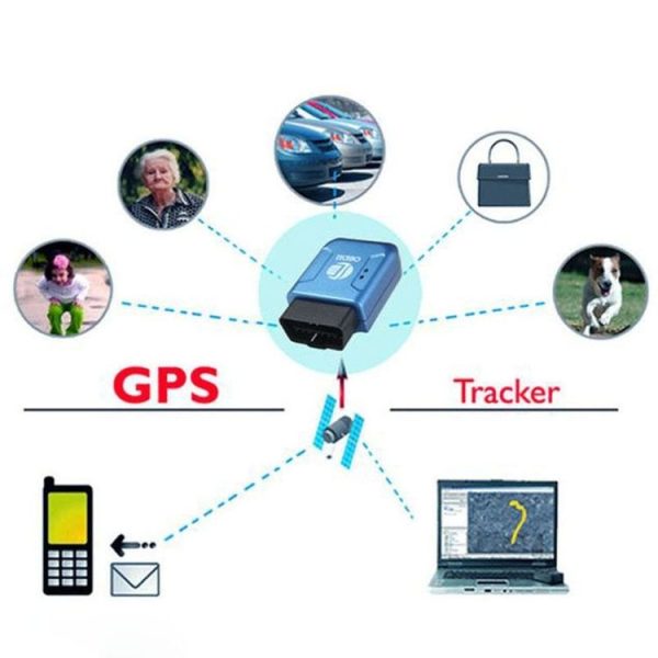 TK206 2G GPS OBD2 Real Time GSM Quad Band Anti-theft Vibration Alarm GSM GPRS Mini GPS Car Tracker (Blue) - Image 8
