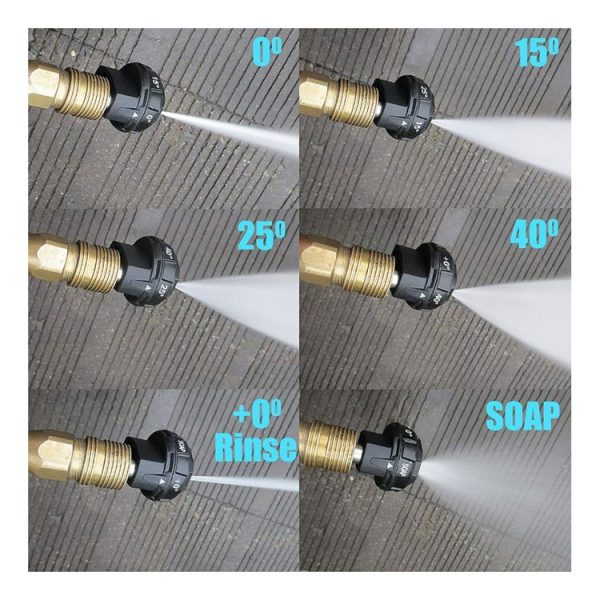 Multifunctional 6-in-1 Multi-hole Nozzle High-pressure Cleaner Car Washing Nozzle - Image 8