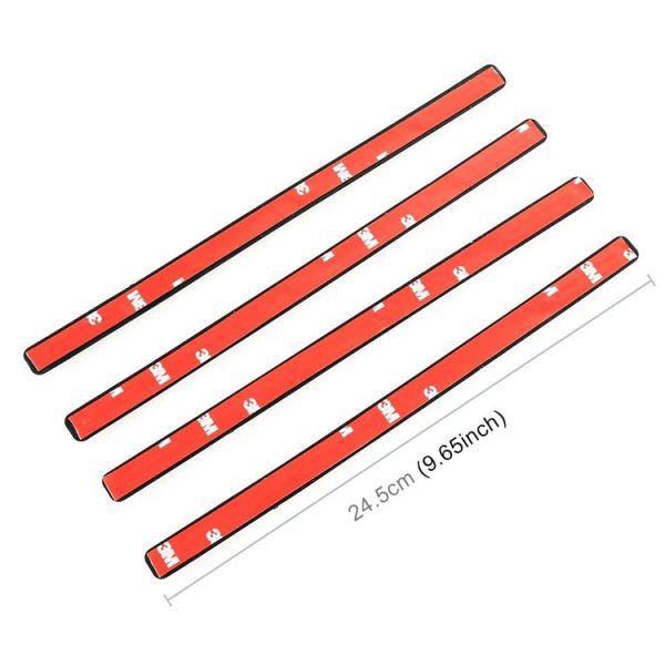 3R-2152 4 PCS Universal Car Body Anti-collision Strip Protection Guards Silicon Trims Stickers - Image 3
